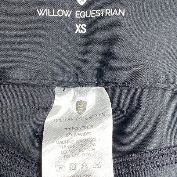 Willow Equestrian Women’s Training Breech Riding Pants Size XS Black — Sparkle L - Picture 4 of 9